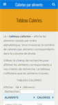 Mobile Screenshot of caloriesparaliments.com